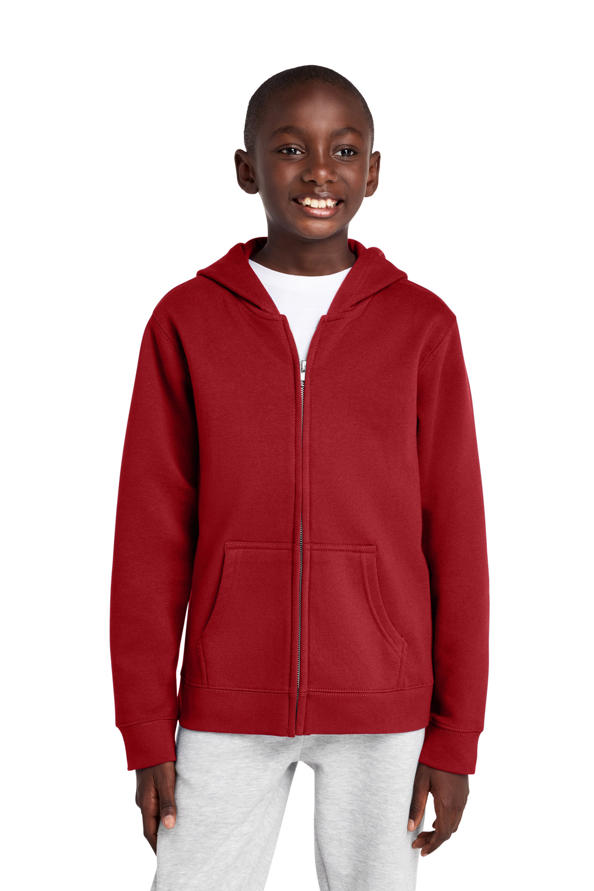 District ® Youth V.I.T. Fleece Full-Zip Hoodie DT6102Y